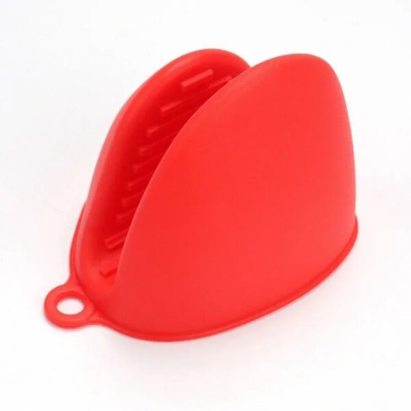 Silicone Heat Resistant Gloves Clips Insulation Non Stick Anti-slip Pot Bowel Holder Clip Cooking Baking Oven Mitts - Pair (Random Color) - Image 4