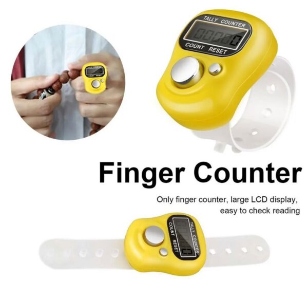 Digital Tasbeeh Counter - Mini Hand Ring Finger | Electronic Tool for Prayer Counting and Meditation - Image 3