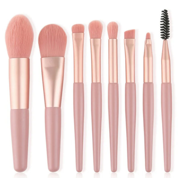 Mini Travel Makeup 8-Piece Brush Kit - Image 6