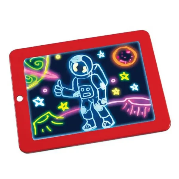 Magic Pad Light Up Glow Drawing Board LED Draw Sketch Tablet for Art 8 light effect