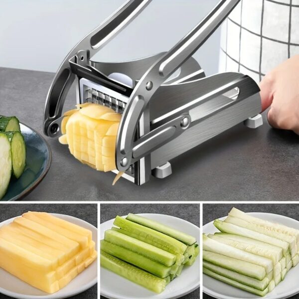 Stainless Steel French Fries Potato Cutter Double Blade High - Image 2