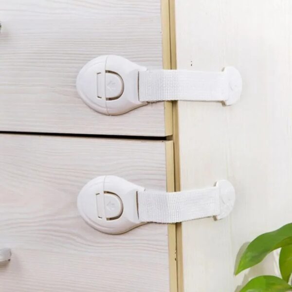 Baby Safety Cabinet Lock Latch Kit, Cupboard Lock Child Safety, Baby Proofing Drawer Locks, Baby Kids Toddler Safety Fridge Drawer Door Cabinet Cupboard Locks (1PCS) - Image 4