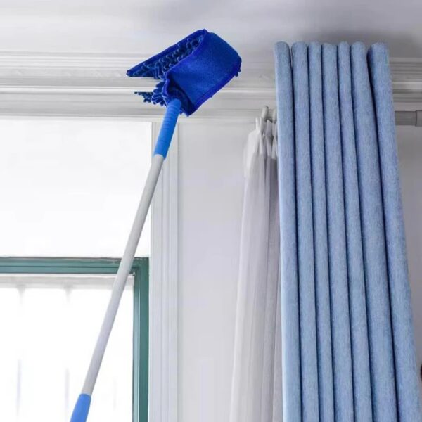 Flexible Micro Fiber Duster With Telescopic Stainless Steel Handle for Fan Cleaning Specially( random color ) - Image 3