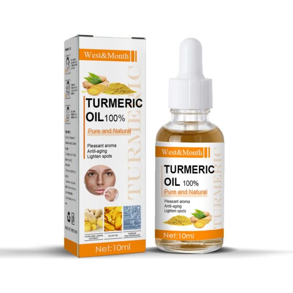 Turmeric Freckle Serum Whitening Dark Spots Organic Turmeric Oils Brighten Dark Skin Pigment Anti Aging Wrinkle Moisturizer (10ml ) )