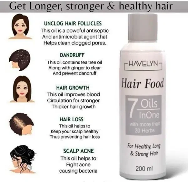 Havelyn Hair Food Oil for hair Nourishing Moisture - Image 4