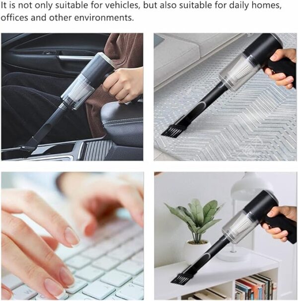 3 In 1 Portable Vacuum Cleaner Duster Blower Air Pump Wireless Hand-Held Cleaning For Car Home PC - Image 9