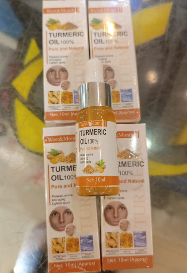 Turmeric Freckle Serum Whitening Dark Spots Organic Turmeric Oils Brighten Dark Skin Pigment Anti Aging Wrinkle Moisturizer (10ml ) ) - Image 2