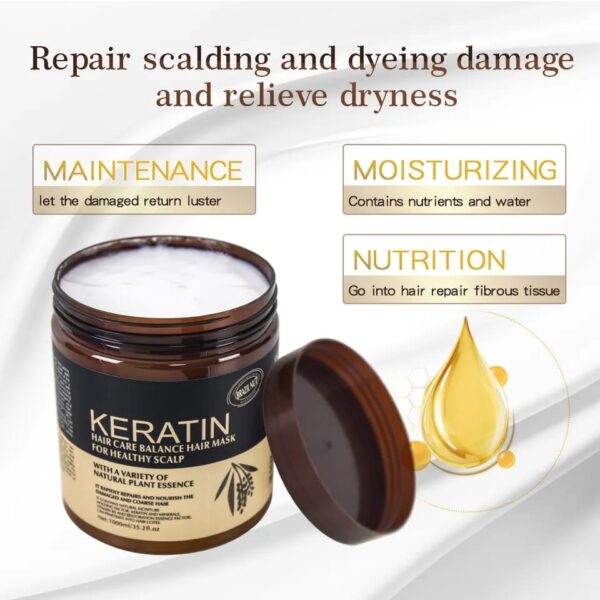 Keratin Hair Care Balance Hair Mask & Hair Treatment â€“ (500ml) - Image 7