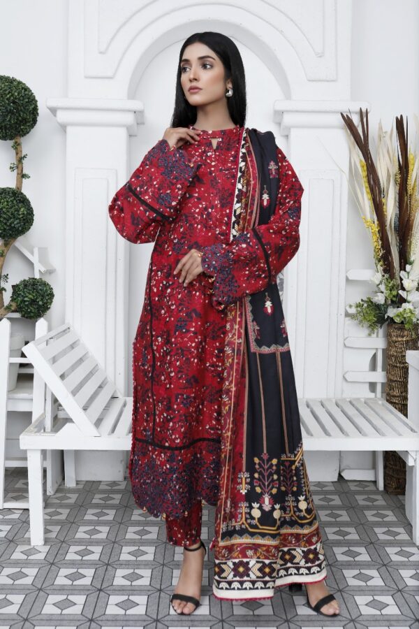 RIPPLE COLLECTION  Unstitched  3 PIECES PRINTED EMBROIDERED KHADDAR COLLECTION Party Wear | winter 23