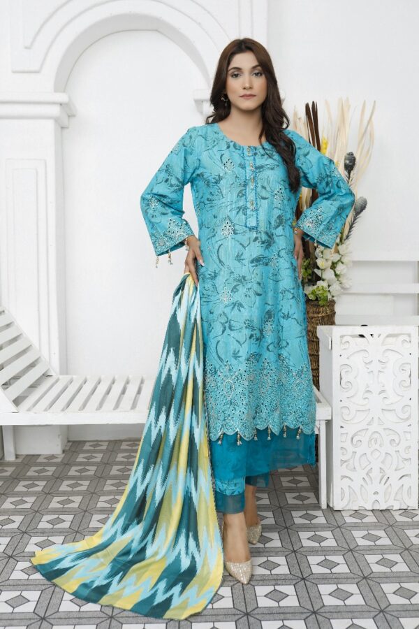 RIPPLE COLLECTION  Unstitched  3 PIECES PRINTED EMBROIDERED KHADDAR COLLECTION Party Wear | winter 23