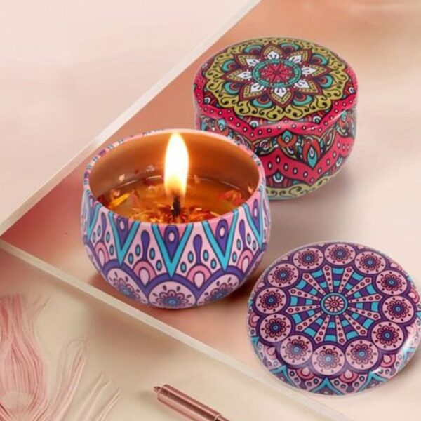 One Customized Scented Candles In A Beautiful Tin (eyes Attracted) Random Design - Image 6